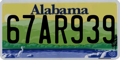 AL license plate 67AR939