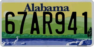 AL license plate 67AR941