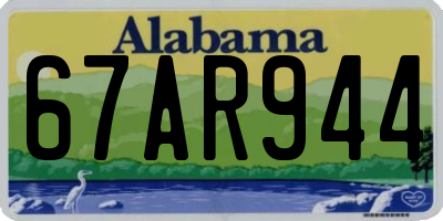 AL license plate 67AR944