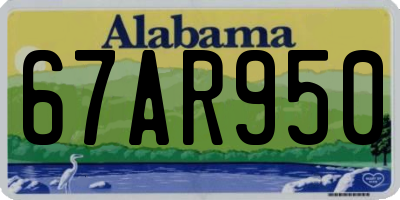 AL license plate 67AR950