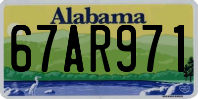 AL license plate 67AR971