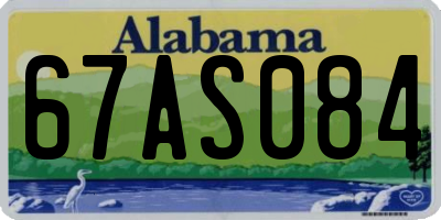 AL license plate 67AS084