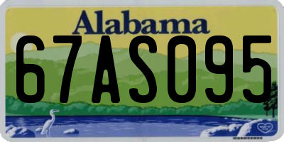 AL license plate 67AS095