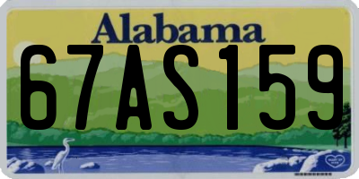 AL license plate 67AS159