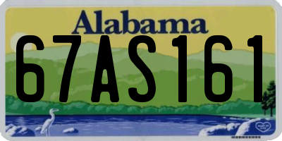 AL license plate 67AS161