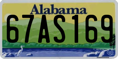 AL license plate 67AS169