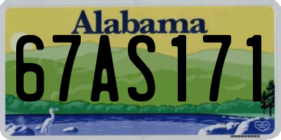 AL license plate 67AS171