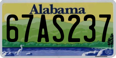 AL license plate 67AS237