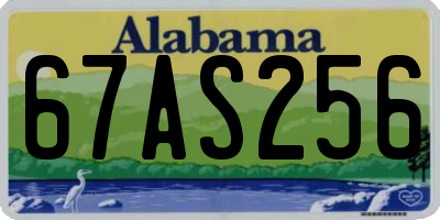 AL license plate 67AS256