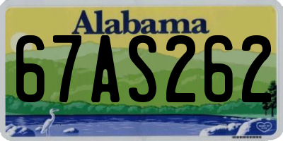 AL license plate 67AS262