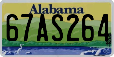 AL license plate 67AS264