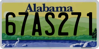 AL license plate 67AS271