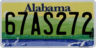 AL license plate 67AS272
