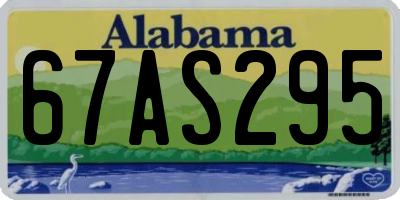 AL license plate 67AS295