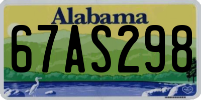 AL license plate 67AS298