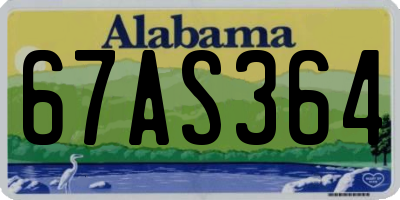 AL license plate 67AS364