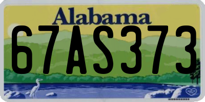 AL license plate 67AS373