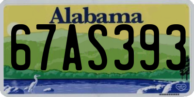 AL license plate 67AS393