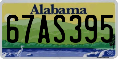 AL license plate 67AS395
