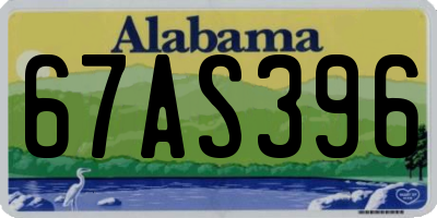AL license plate 67AS396