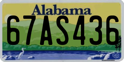 AL license plate 67AS436