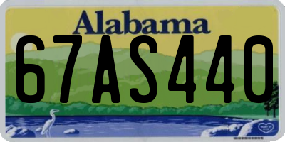 AL license plate 67AS440