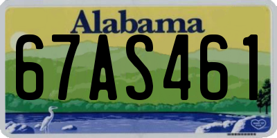AL license plate 67AS461