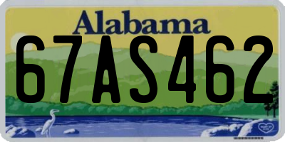 AL license plate 67AS462
