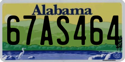 AL license plate 67AS464