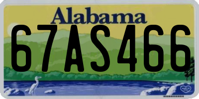 AL license plate 67AS466