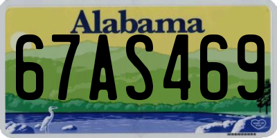 AL license plate 67AS469