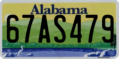 AL license plate 67AS479