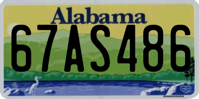 AL license plate 67AS486