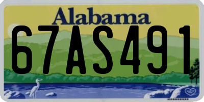 AL license plate 67AS491