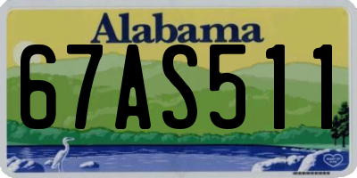 AL license plate 67AS511