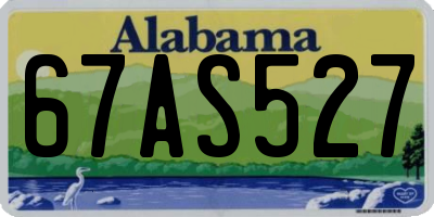 AL license plate 67AS527