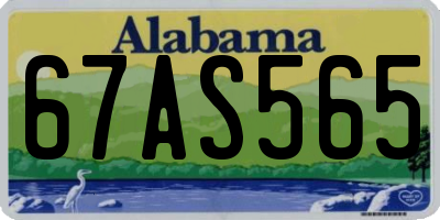 AL license plate 67AS565
