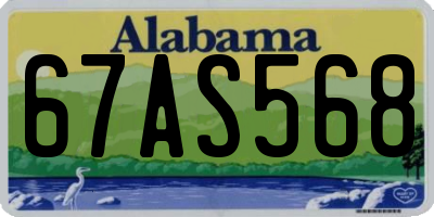 AL license plate 67AS568
