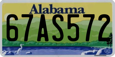 AL license plate 67AS572