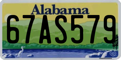 AL license plate 67AS579