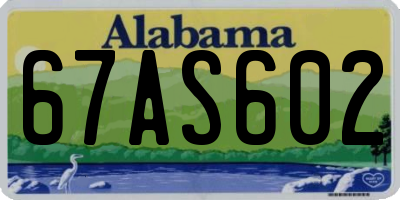 AL license plate 67AS602
