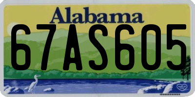 AL license plate 67AS605