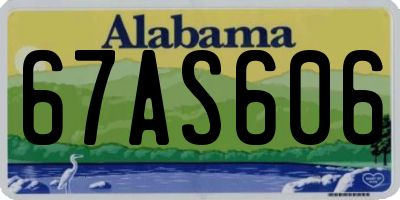 AL license plate 67AS606