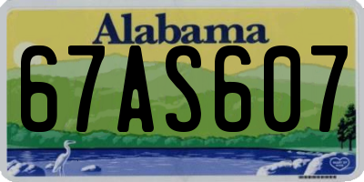 AL license plate 67AS607