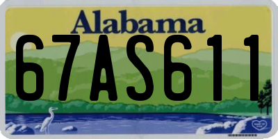 AL license plate 67AS611
