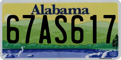 AL license plate 67AS617