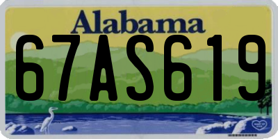 AL license plate 67AS619