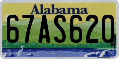 AL license plate 67AS620