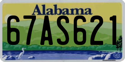 AL license plate 67AS621