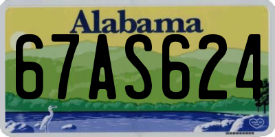 AL license plate 67AS624